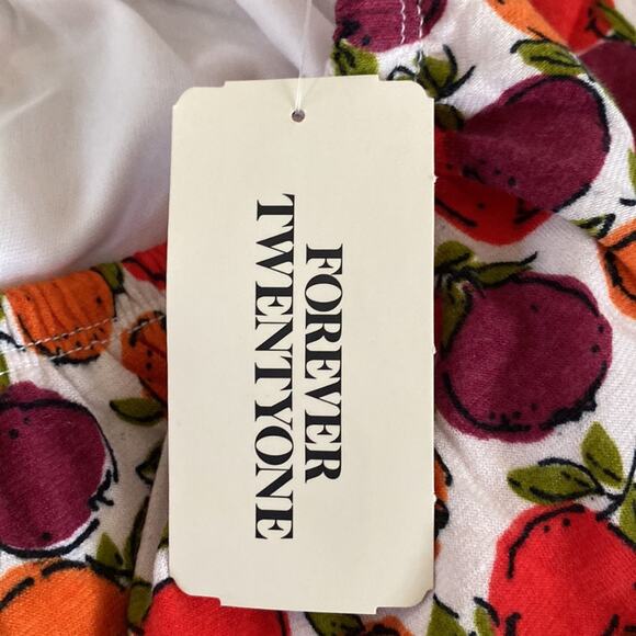 Forever 21 Fruit Printed Hi Lo Skirt - Picture 6 of 10